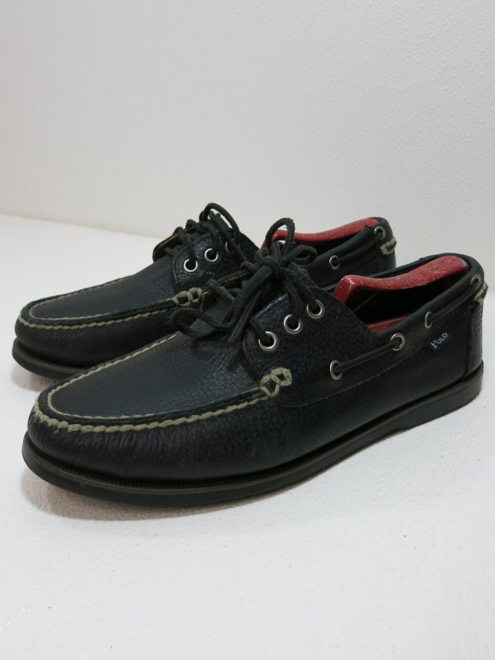 Polo Ralph Lauren Oil Tanned Leather Comfort Deck Boat Shoes Men's Footwear 9 D
